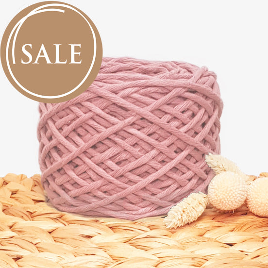 Recycled Luxe Macrame Cotton - 3mm Primrose - 40 metres