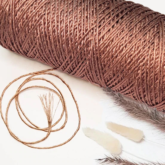 1.5mm Bronze Metallic Macrame String