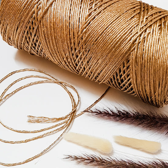 1.5mm Rose Gold Metallic Macrame String