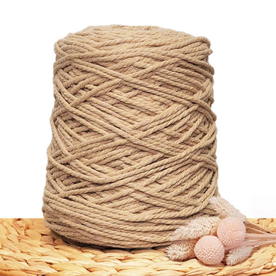 3mm Nude - Recycled Cotton 3ply Macrame Cord