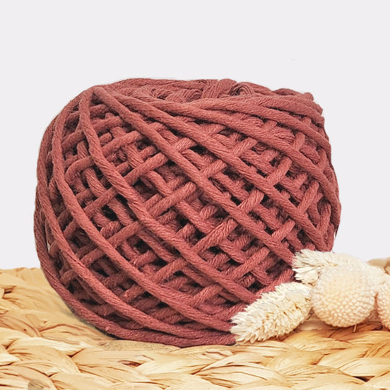 Lil' Luxe Recycled Macrame Cotton - 3mm Apple Butter - 40 metres