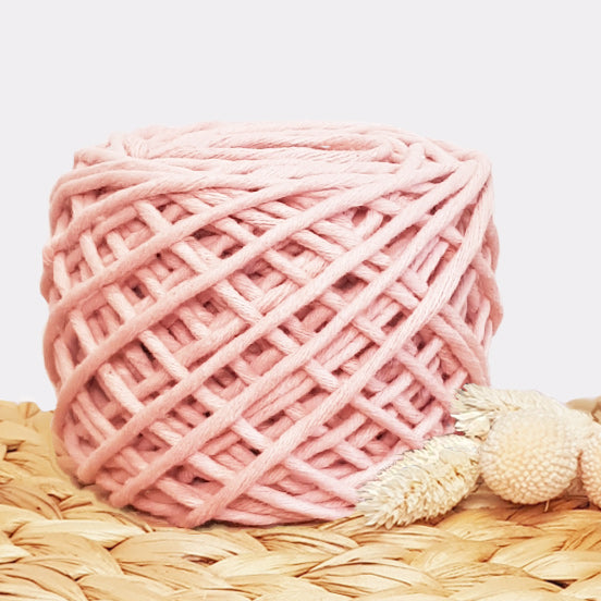 Lil' Luxe Recycled Macrame Cotton - 3mm Cherry Blossom - 40 metres