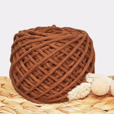 Lil' Luxe Macrame Cotton - 3mm Rust - 40 metres