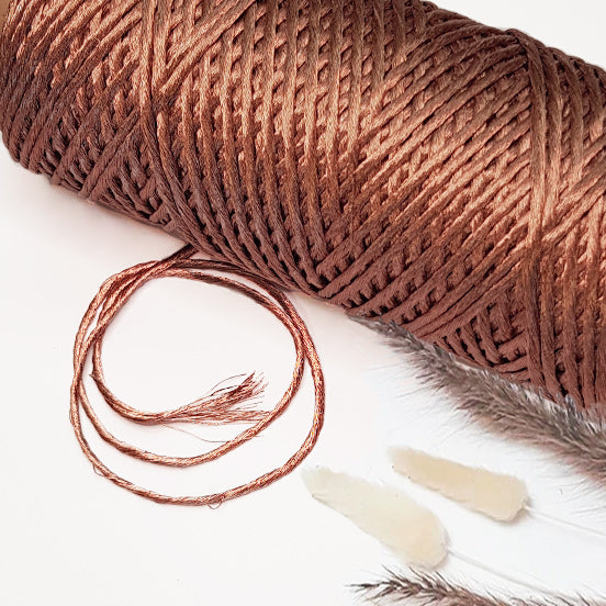3mm Bronze Gold Metallic Macrame String