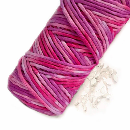 Lil' Luxe Hand Painted Luxe Cotton - 4mm Bubblegum