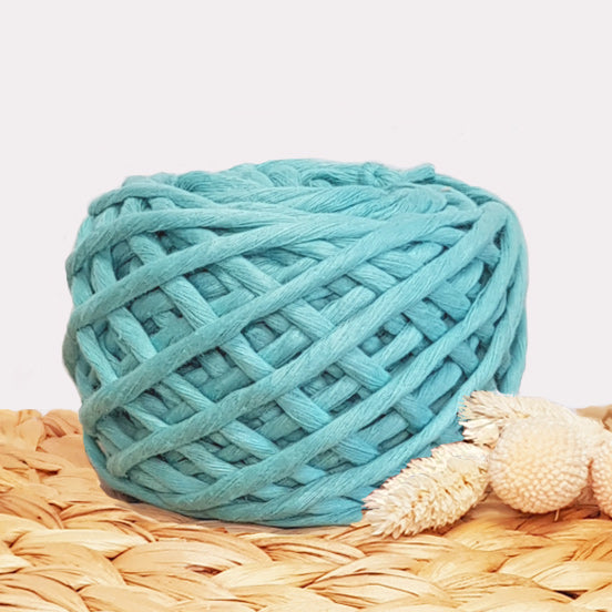Lil' Luxe De Luxe Macrame Cotton - 5mm Aqua Haze - 25 metres