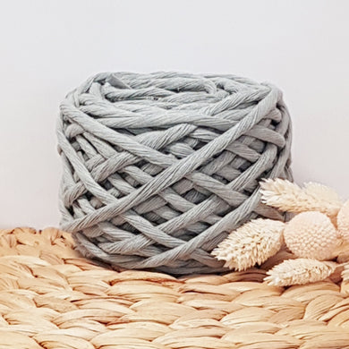 Lil' Luxe Recycled Cotton - 5mm Silver Sage - 25 metres