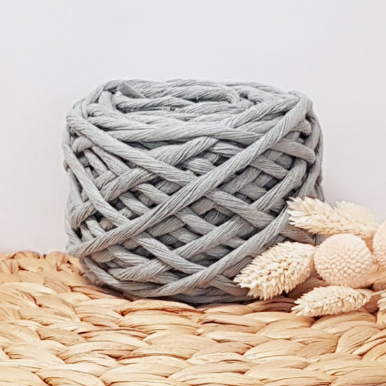 Lil' Luxe Recycled Cotton - 5mm Silver Sage - 25 metres