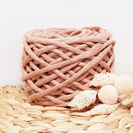 Lil' Luxe Recycled Cotton - 5mm Vintage Peach - 25 metres