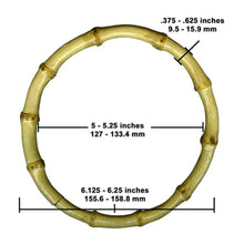 Natural Bamboo Macrame Ring - 15cm 6.25inch