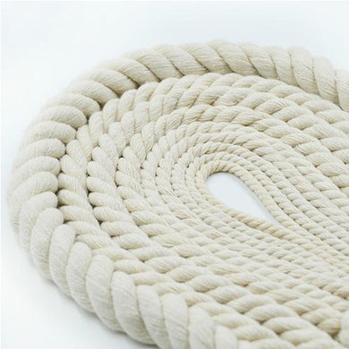 16mm 3 Ply Natural Cotton Macrame Rope