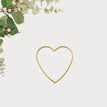 Heart Shape Metal Macrame Frames - Brass Coloured - Medium