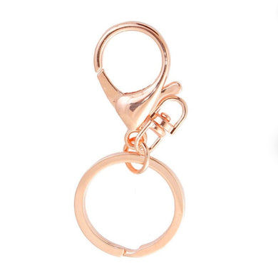 Lobster Clasp Swivel Key Rings - Rose Gold