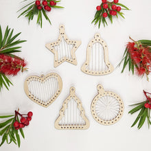 Christmas Ornament Frames - Weaving Looms