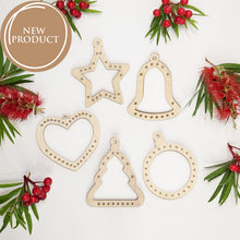 Christmas Ornament Frames - Weaving Looms