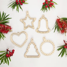 Christmas Ornament Frames - Weaving Looms