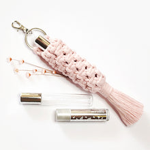 DIY Kit - Macrame Scent, Essential Oil Roller or Lip Balm Holder - Perfect Pastels