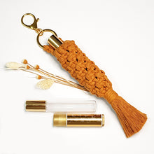 DIY Kit - Macrame Scent, Essential Oil Roller or Lip Balm Holder - Saffron