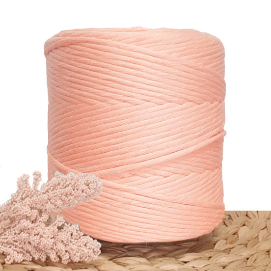 Tropical Peach De Luxe 5mm Single Ply Macrame String - 1kg