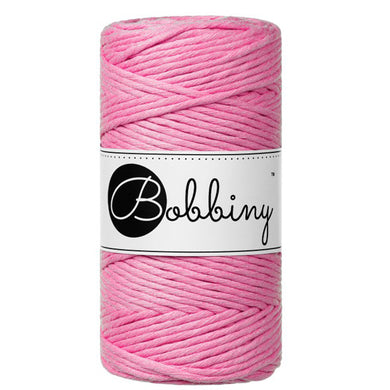 Bobbiny 3mm Macrame Cord – Bubblegum Pink – 100m