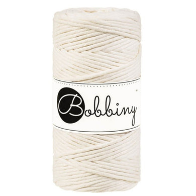 Bobbiny 3mm Macrame Cord – Natural – 100m