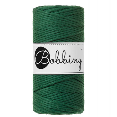 Bobbiny 3mm Macrame Cord – Pine Green – 100m