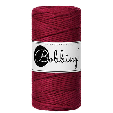 Bobbiny 3mm Macrame Cord – Red Velvet – 100m