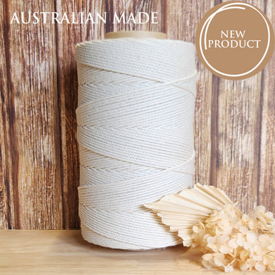 3mm 4ply Australian Natural Cotton Macrame Rope