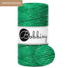 Bobbiny 3mm Shiny Jade Green Macrame Cord 100m from the Limited Edition Shiny Collection