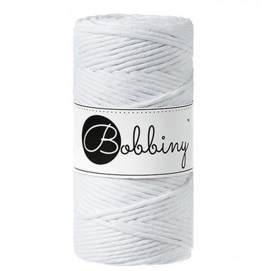 Bobbiny 3mm Macrame Cord – White – 100m