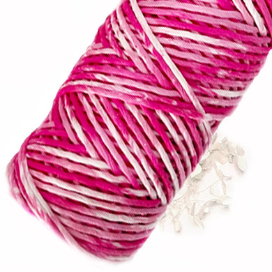 Lil' Luxe Hand Painted Macrame Cotton - 4mm Lipstick Pink