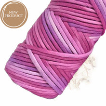 Lil' Luxe Hand Painted Macrame Cotton - 4mm Very Berry