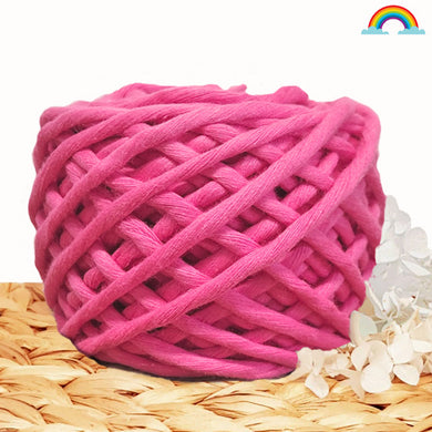 Lil' Luxe Cloud 9 Macrame Cotton - 4mm Hot Pink