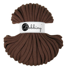 Bobbiny 9mm Jumbo Braided Cord – Chocolate Brown – 30m