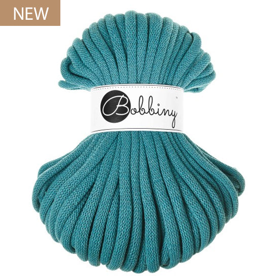 Bobbiny 9mm Jumbo Braided Cord – Teal – 30m