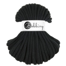 Bobbiny 9mm Jumbo Braided Cord – Black – 30m