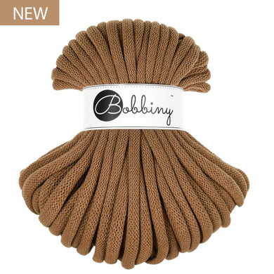 Bobbiny 9mm Jumbo Braided Cord – Caramel – 30m
