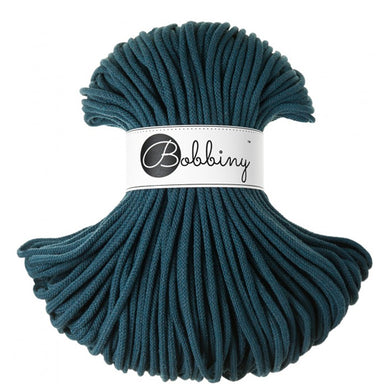 Bobbiny 5mm Premium Braided Cord – Peacock Blue - 100m