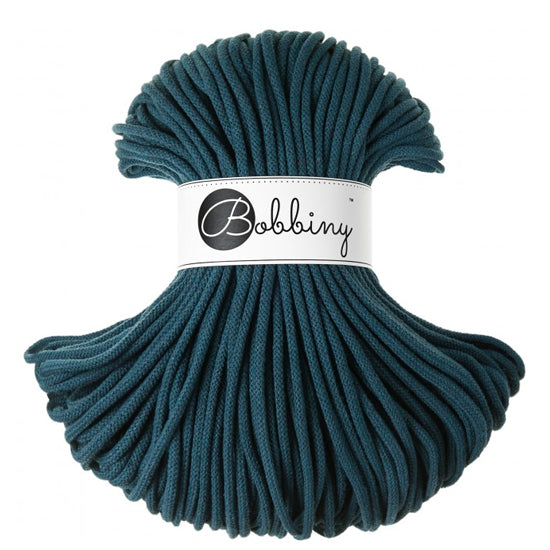 Bobbiny 5mm Premium Braided Cord – Peacock Blue