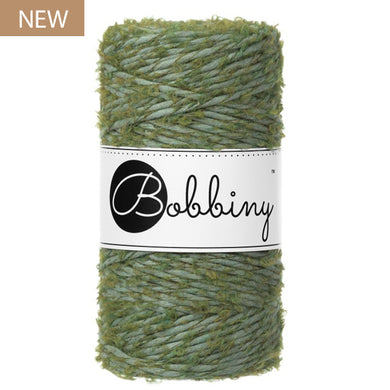 Bobbiny 3mm Eucalyptus Green Boucle Cord 100m