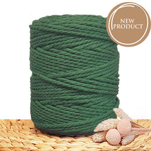 5mm Forest - Recycled Cotton 3ply Macrame Cord