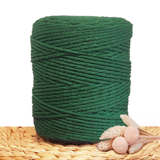 3mm Forest - Recycled Cotton 3ply Macrame Cord