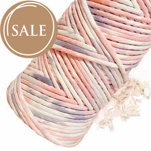Hand Painted Macrame Cord - 4mm Fire & Ice