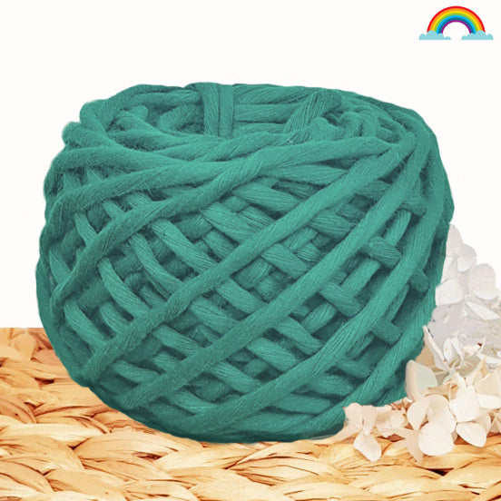 Lil' Luxe Cloud 9 Macrame Cotton - 4mm Jewel Green