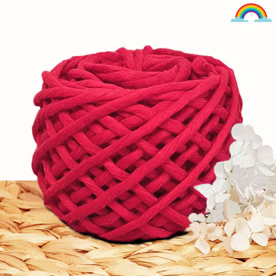 Lil' Luxe Cloud 9 Macrame Cotton - 4mm Lady Bug Red