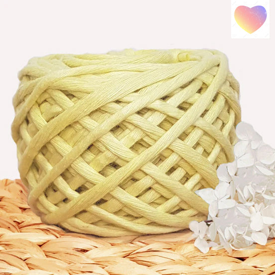 Lil' Luxe Cloud 9 Macrame Cotton - 4mm Lemon Meringue