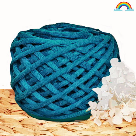 Lil' Luxe Cloud 9 Macrame Cotton - 4mm Mykonos Blue