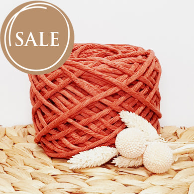 Recycled Luxe Macrame Cotton - 3mm Terracotta - 40 metres