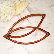 SALE - Rattan Bag Handles Eye Shaped - Brown