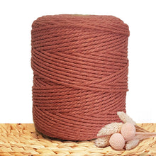 3mm Terracotta - Recycled Cotton 3ply Macrame Cord
